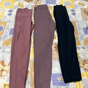 Workout leggings crossover